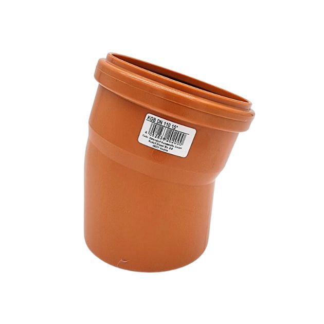 product image of underground drainage single socket 15 degree bend