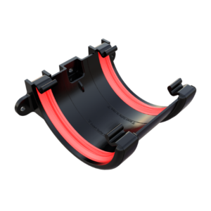 Product image of Freeflow 112mm Half Round Gutter Union Black