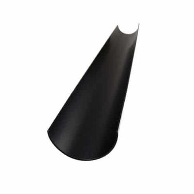 black-half-round-guttering