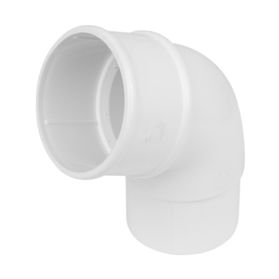 image of 68mm downpipe offset bend 112.5 degree white