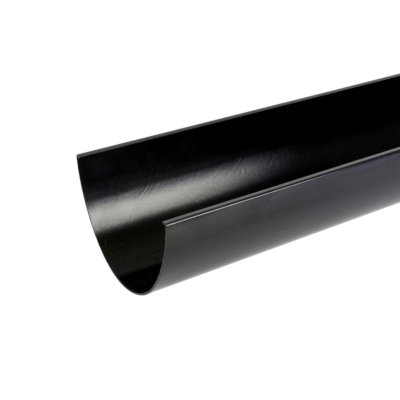 picture of industrial guttering 4m black