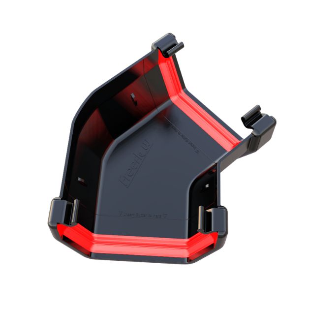 product picture of freefoam 114mm square gutter angle 135 degree black