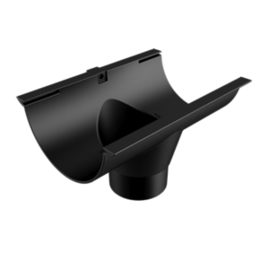 Product Image of Half Round Aluminium Gutter Running Outlet 76mm