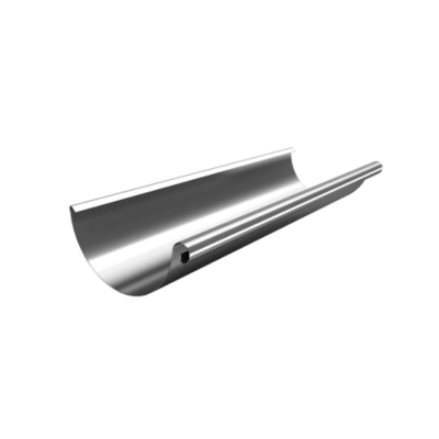 product and category picture of half round 3m galvanised steel guttering length