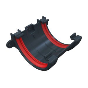 product image of freeflow 112mm half round gutter union anthracite grey