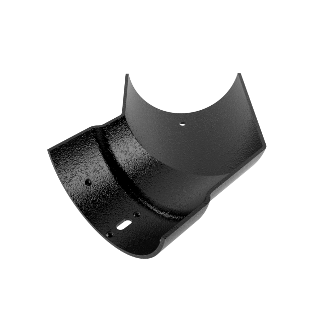 product image of cast aluminium plain half round external 135 degree angle