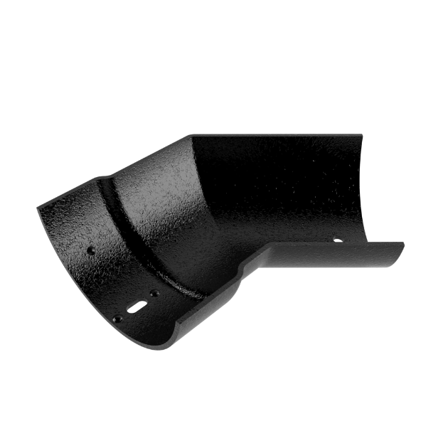 product image of cast aluminium plain half round internal 135 degree angle