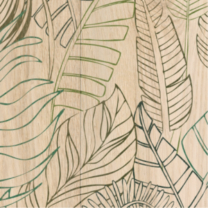 Image of our Madagascar Wood 500mm Bathroom Panel Design